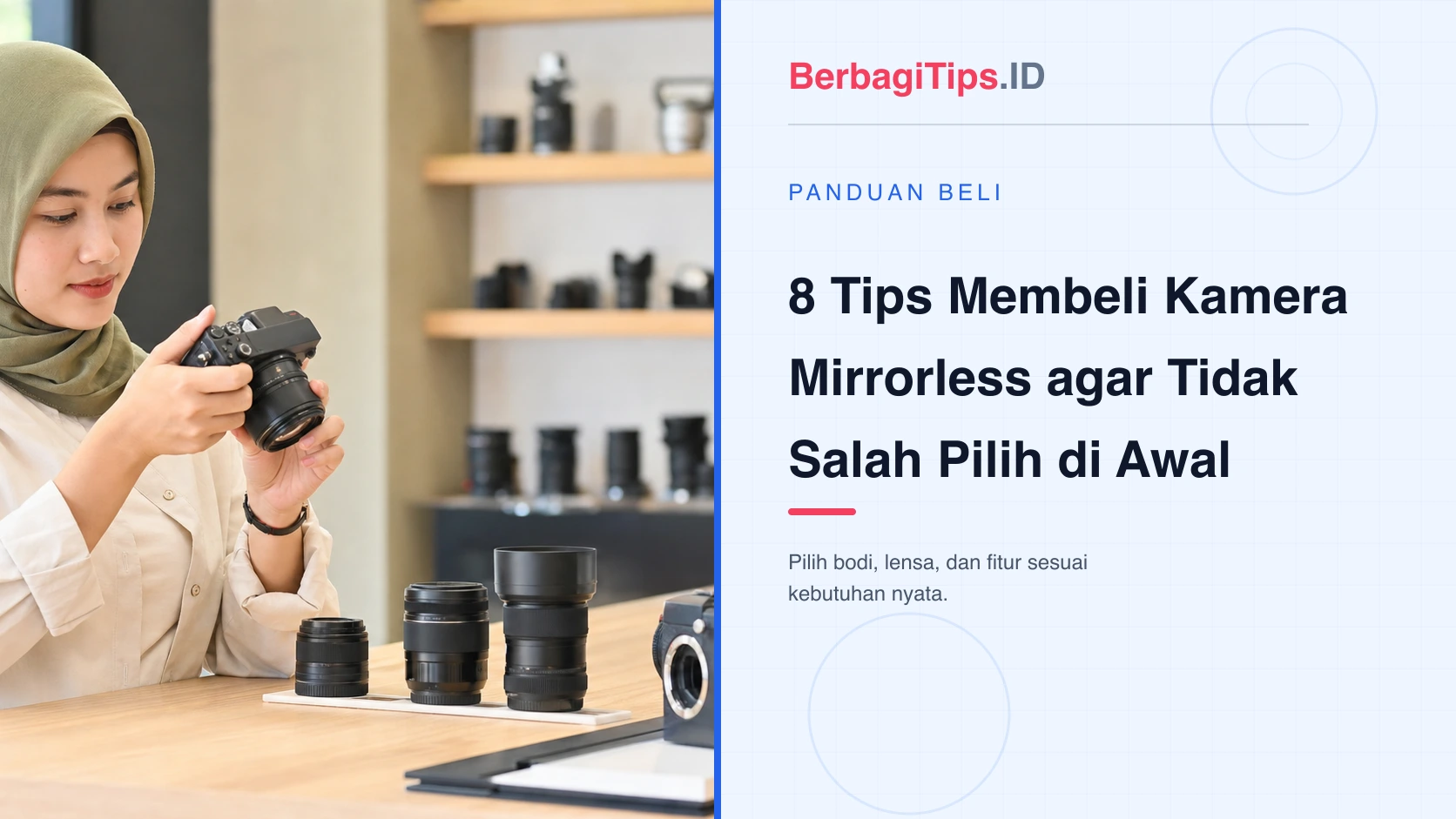 8 Tips Membeli Kamera Mirrorless agar Tidak Salah Pilih di Awal