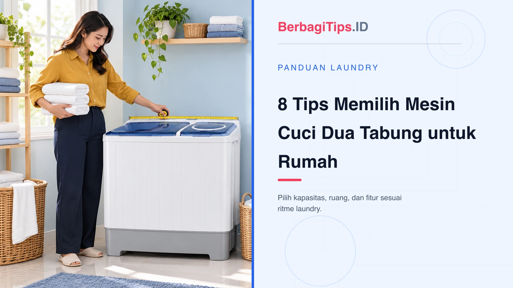 8 Tips Memilih Mesin Cuci Dua Tabung untuk Rumah