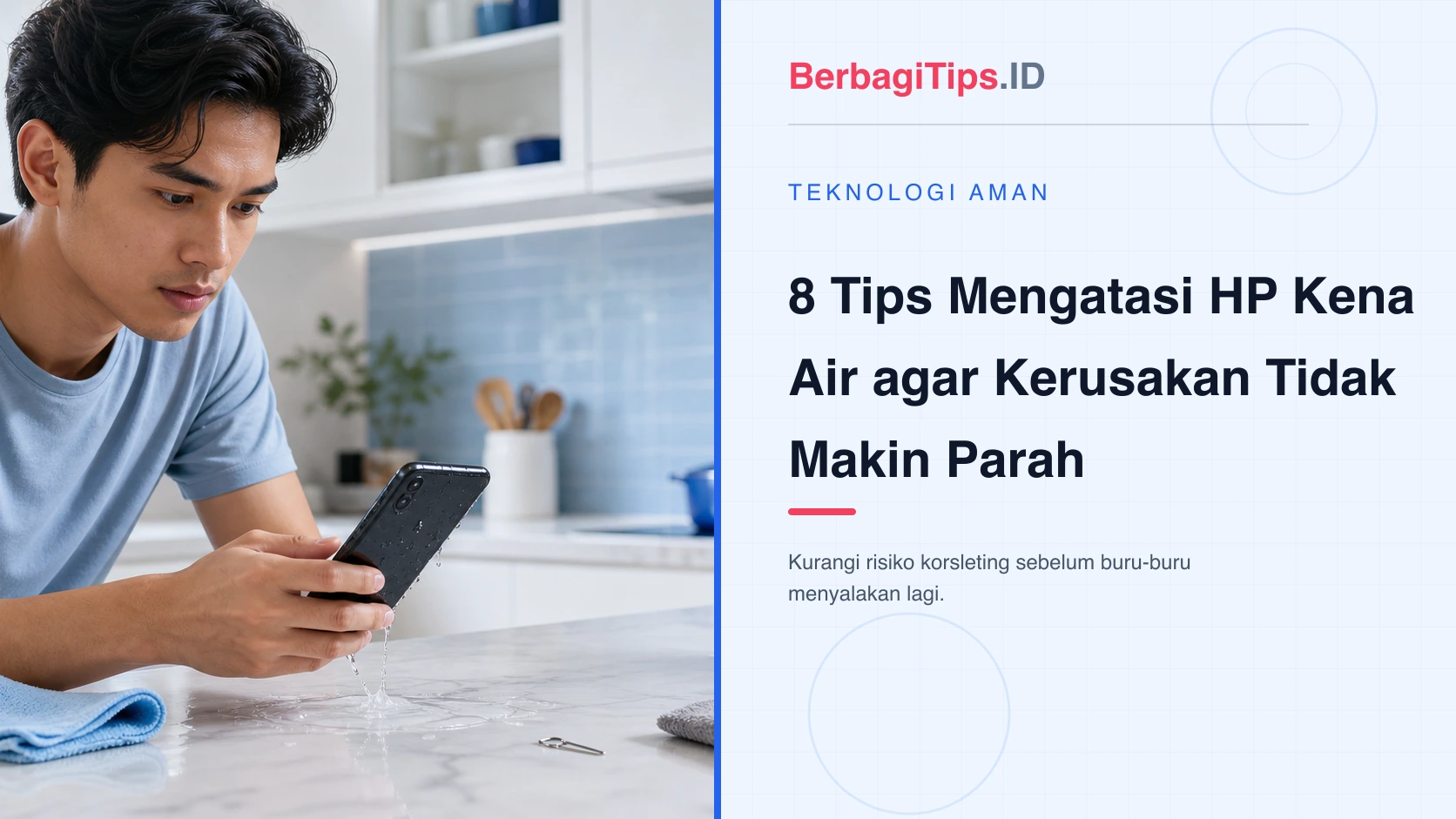 8 Tips Mengatasi HP Kena Air agar Kerusakan Tidak Makin Parah