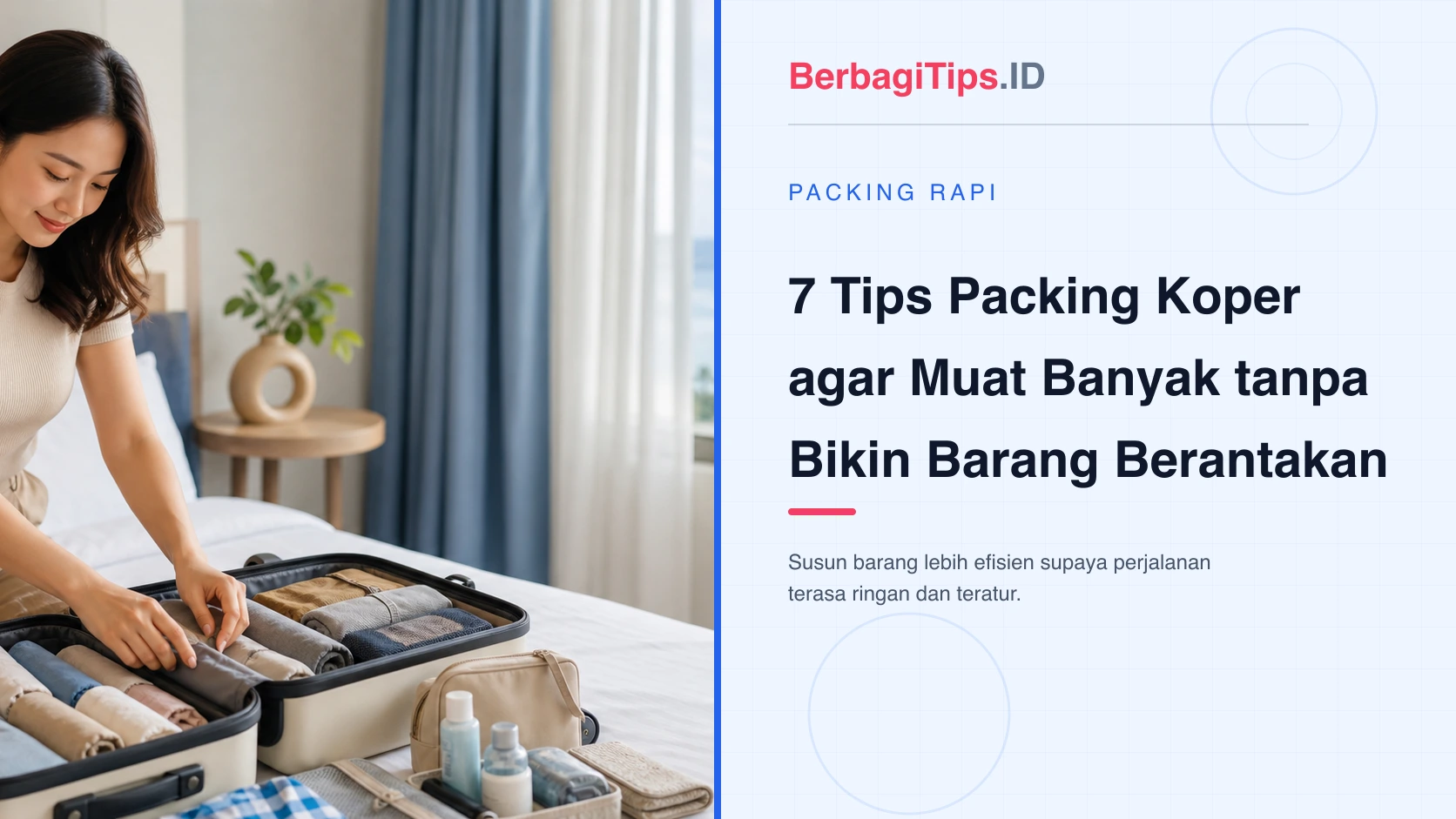 7 Tips Packing Koper agar Muat Banyak tanpa Bikin Barang Berantakan